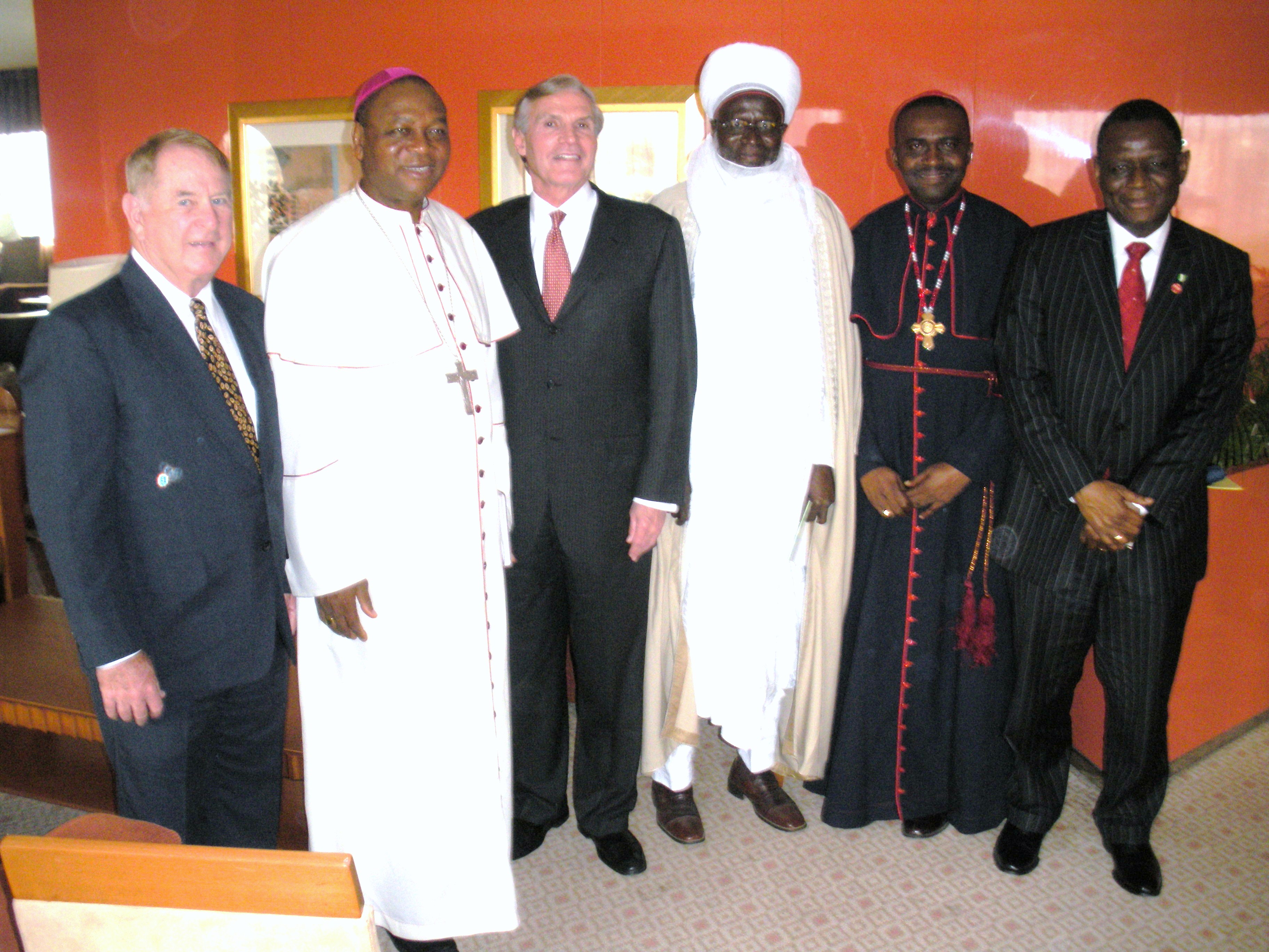 UN Special Envoy for Malaria Mr. Ray Chambers with Nigerian Faith Leaders and Ni